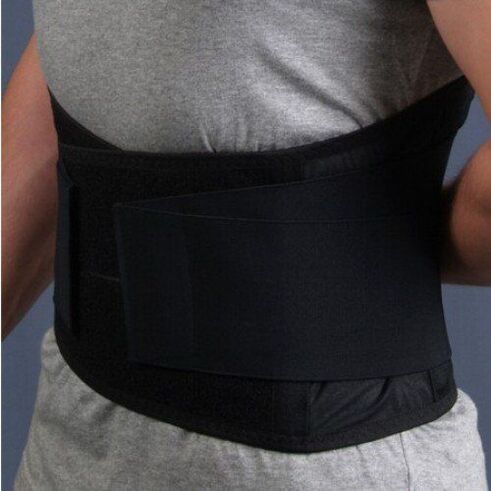 Lumbar fixation belt for osteochondrosis